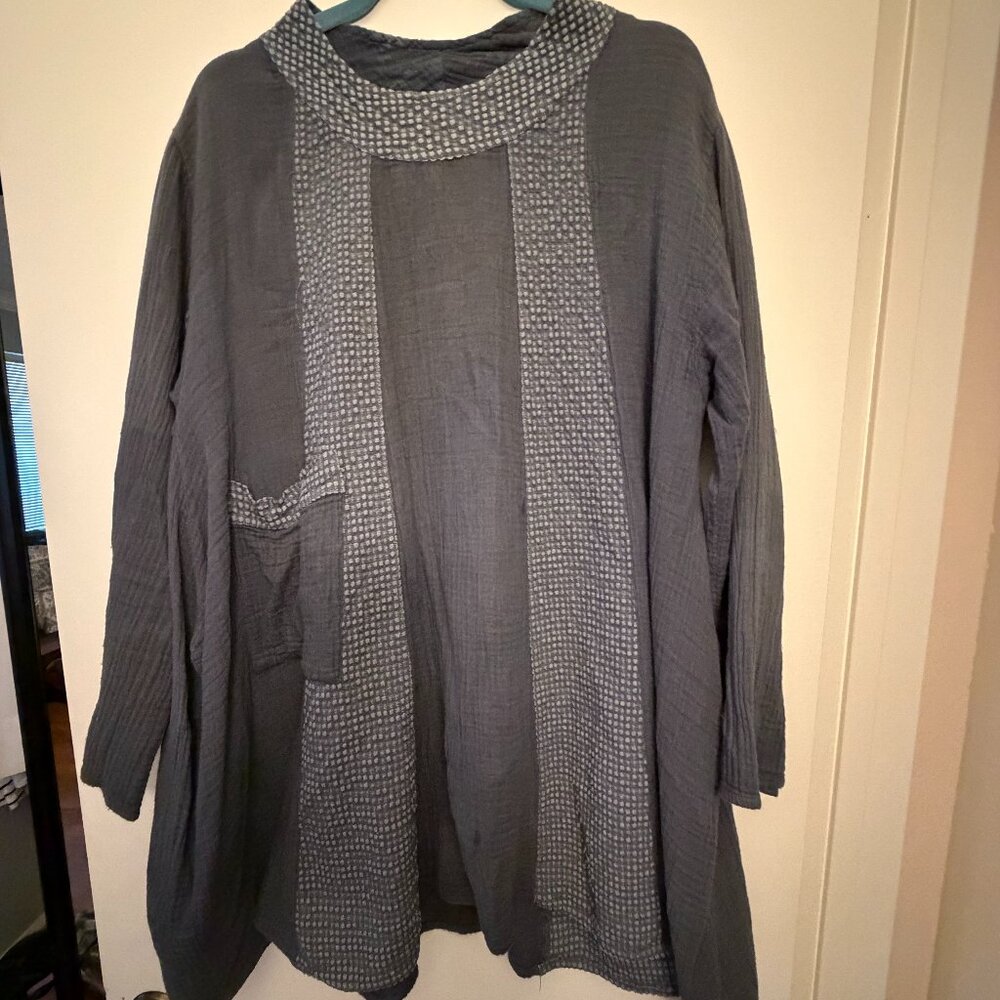 Oversized Blue Tunic